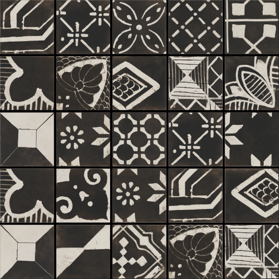 Nero Mix 30x30 Fioranese, Riggiole