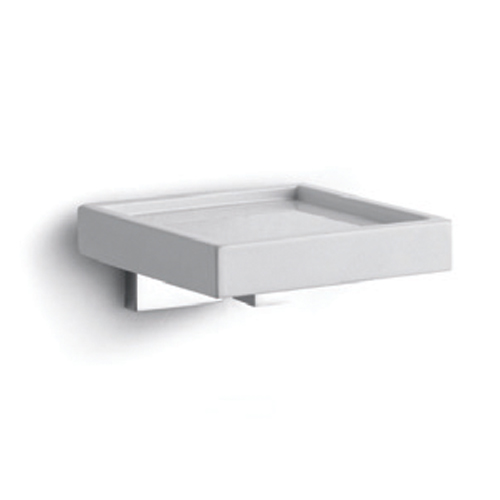 White solid surface мыльница wall mounting Bertocci, Settecento