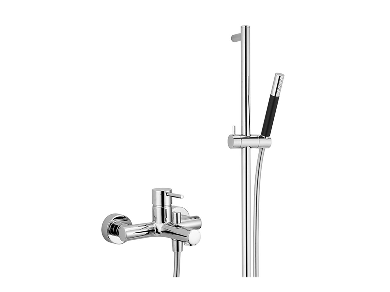 Однорычажный смеситель для ванны, с душевым гарнитуром SLIM_SM000060 Cisal, Slim