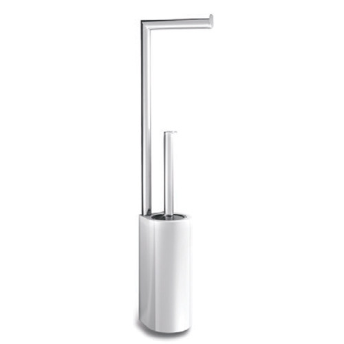 Standing туалетный ёршик с vase + держатель туалетной бумаги (керамическая) countertop Bertocci, Piantane Goccia