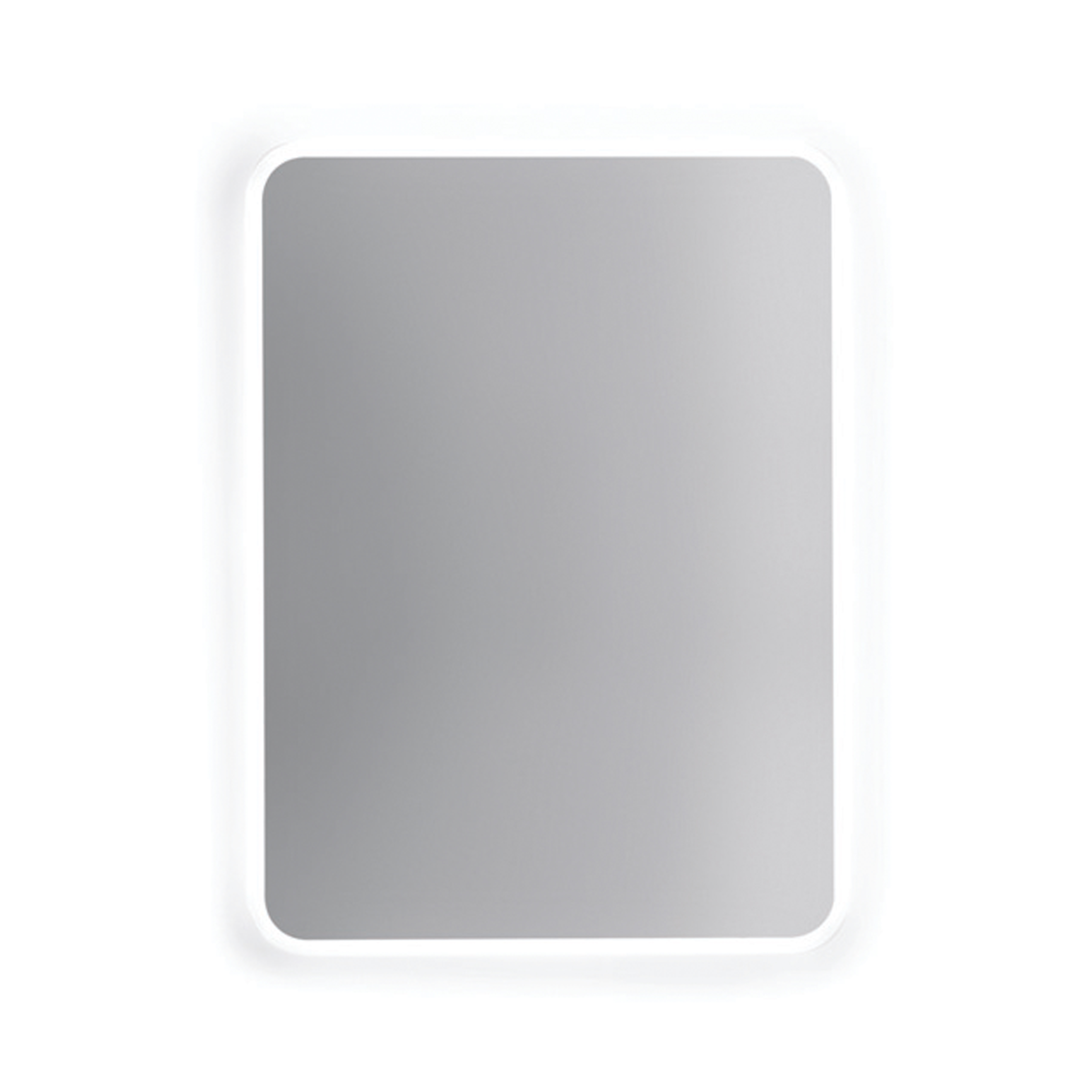 Прямоугольный зеркало с MultiLux frame and rounded corners cm.7, perimetric sandblasting 2,8 cm. and LED backlight IP65 4000°K L 100 wall mounting Bertocci, Mirror