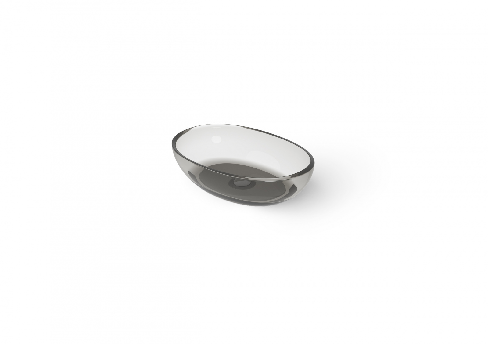 Countertop basin DD9077 600 Раковина настольная 60x40xh15,5-14,5 см Dark Blue — изображение товара 7