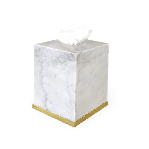 Контейнер для салфеток квадратный 3SC, Elegance Bianco Carrara