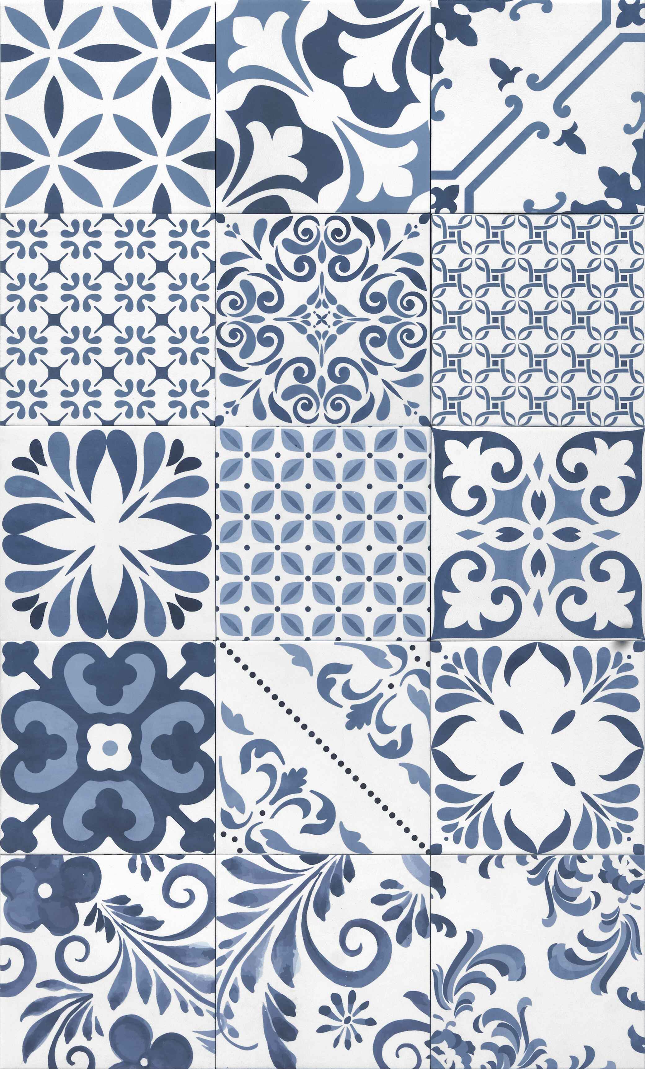 Decoro Stars Blu Tonalite, Aquarel