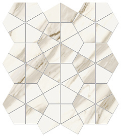Calacatta Bernini Hexagon Lappato Atlas Concorde, Marvel Meraviglia