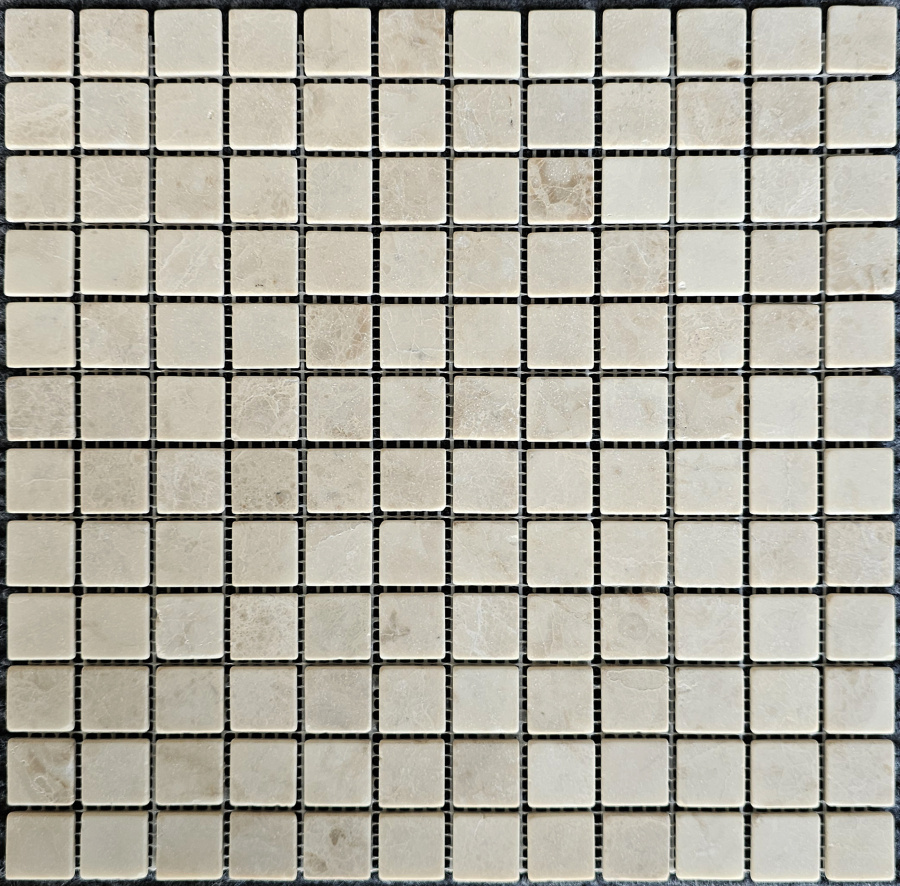 PIX 323 Cappucino, чип 23х23 мм, сетка 305х305х4 мм, Матовая Pixel, Мрамор