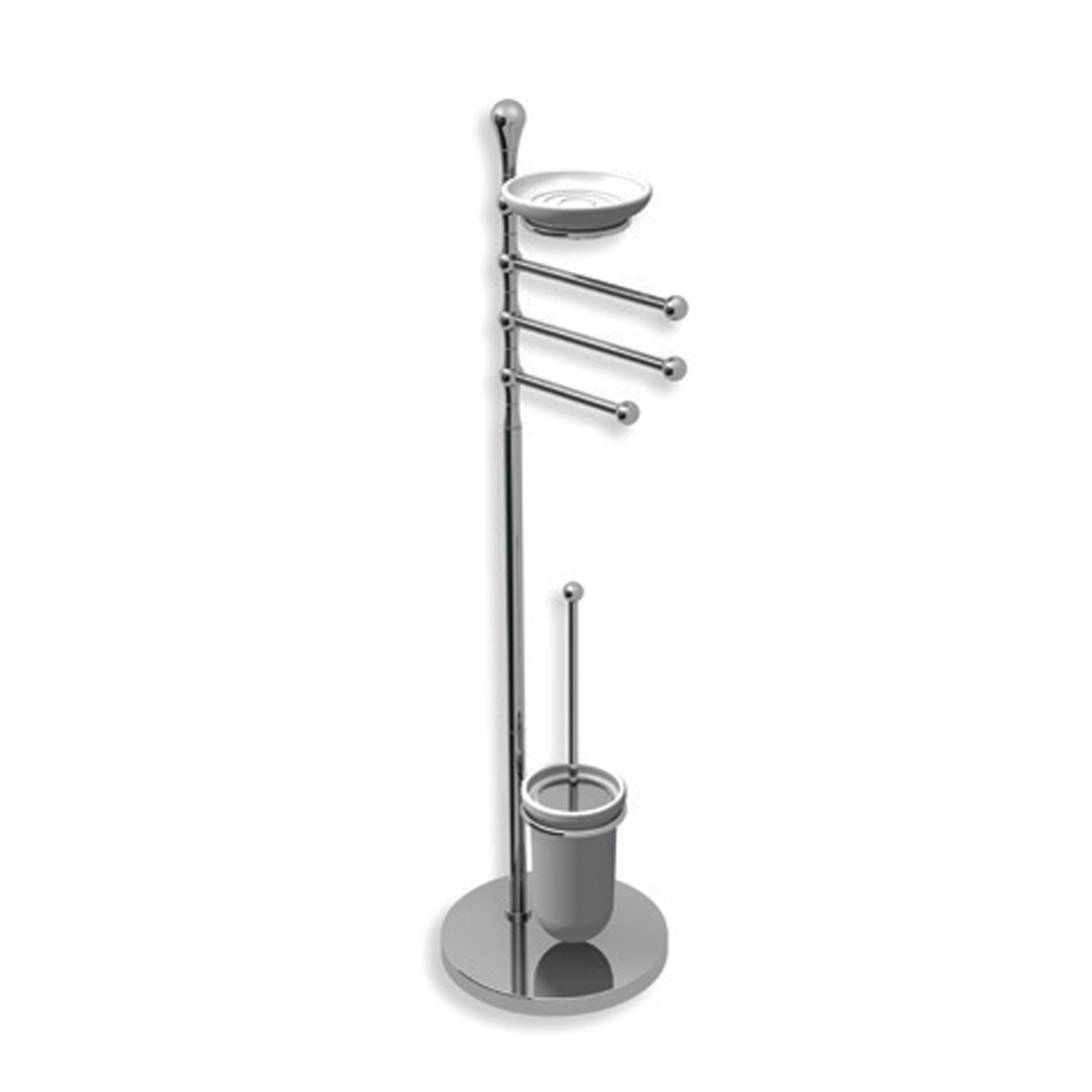 Multi-use биде and toilet brush стойка с керамическая vase and мыльница countertop Bertocci, Scacco
