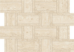 Sand Mosaico Basketweave Atlas Concorde, Marvel Travertine