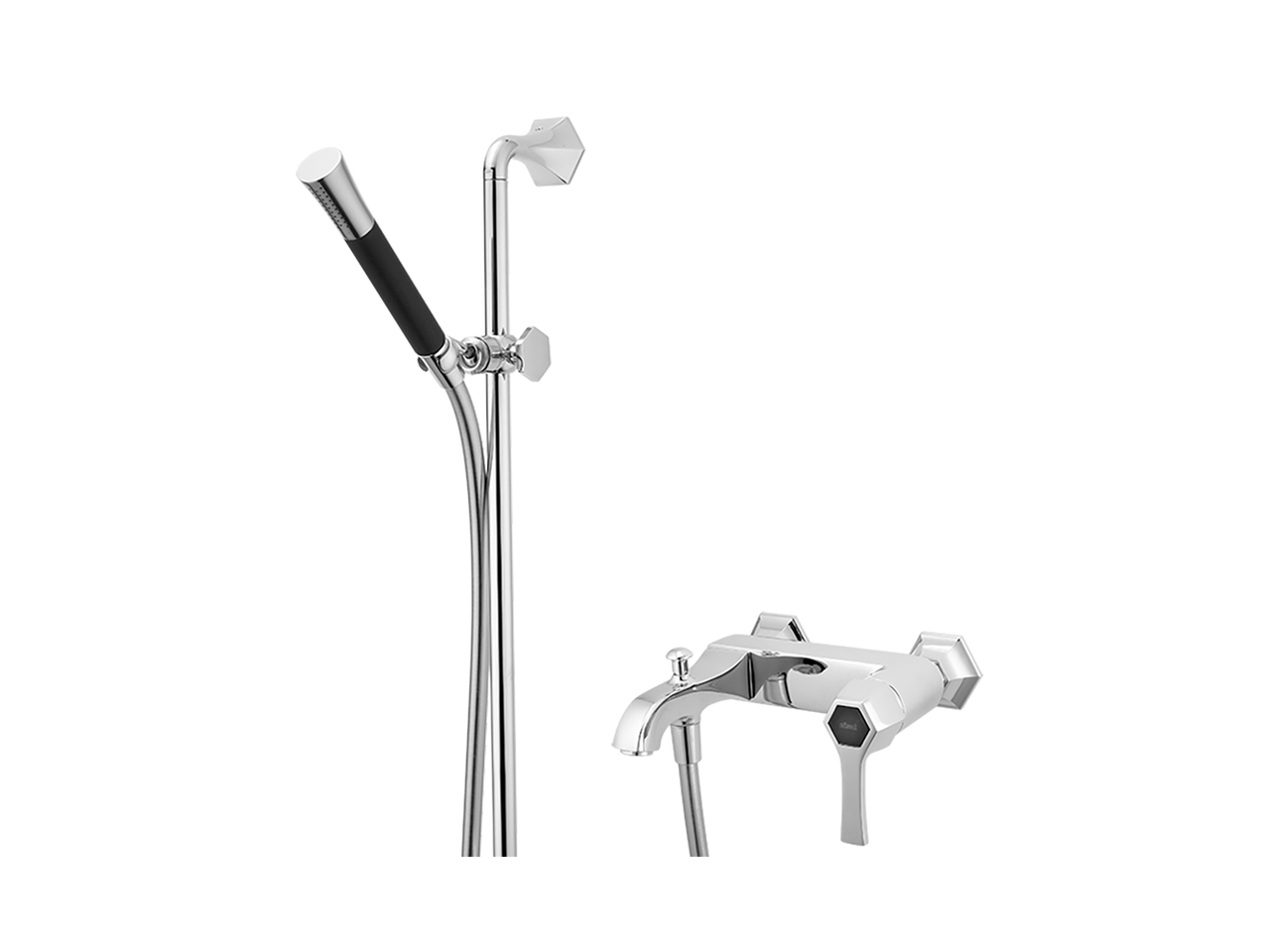 Однорычажный смеситель для ванны, с душевым гарнитуром CHERIE_CH000064 Cisal, Cherie