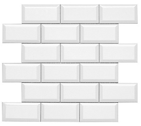 Декор Biselado PB C/C Blanco (5х10) Enmallado ADEX, MODERNISTA