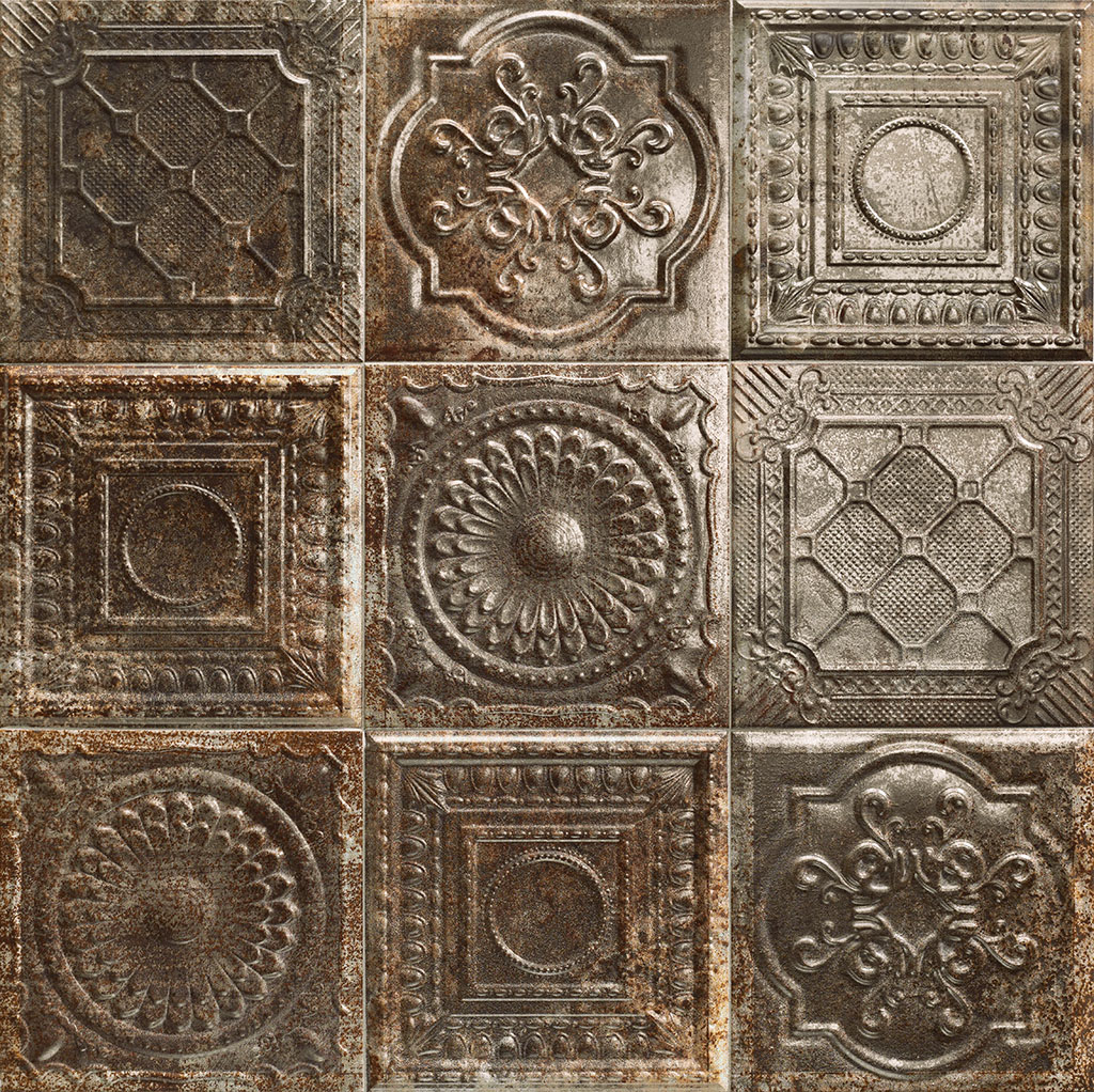 Rusty Nero Коричневый Керамическая плитка 20x20 Mainzu, Tin-Tile