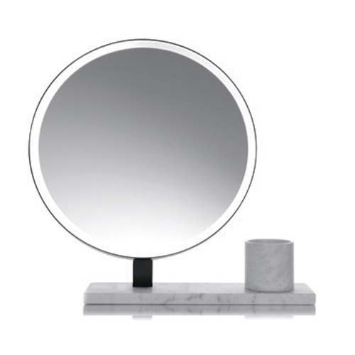Specchio illuminato con основанием из marmo (left version) countertop no lighting Bertocci