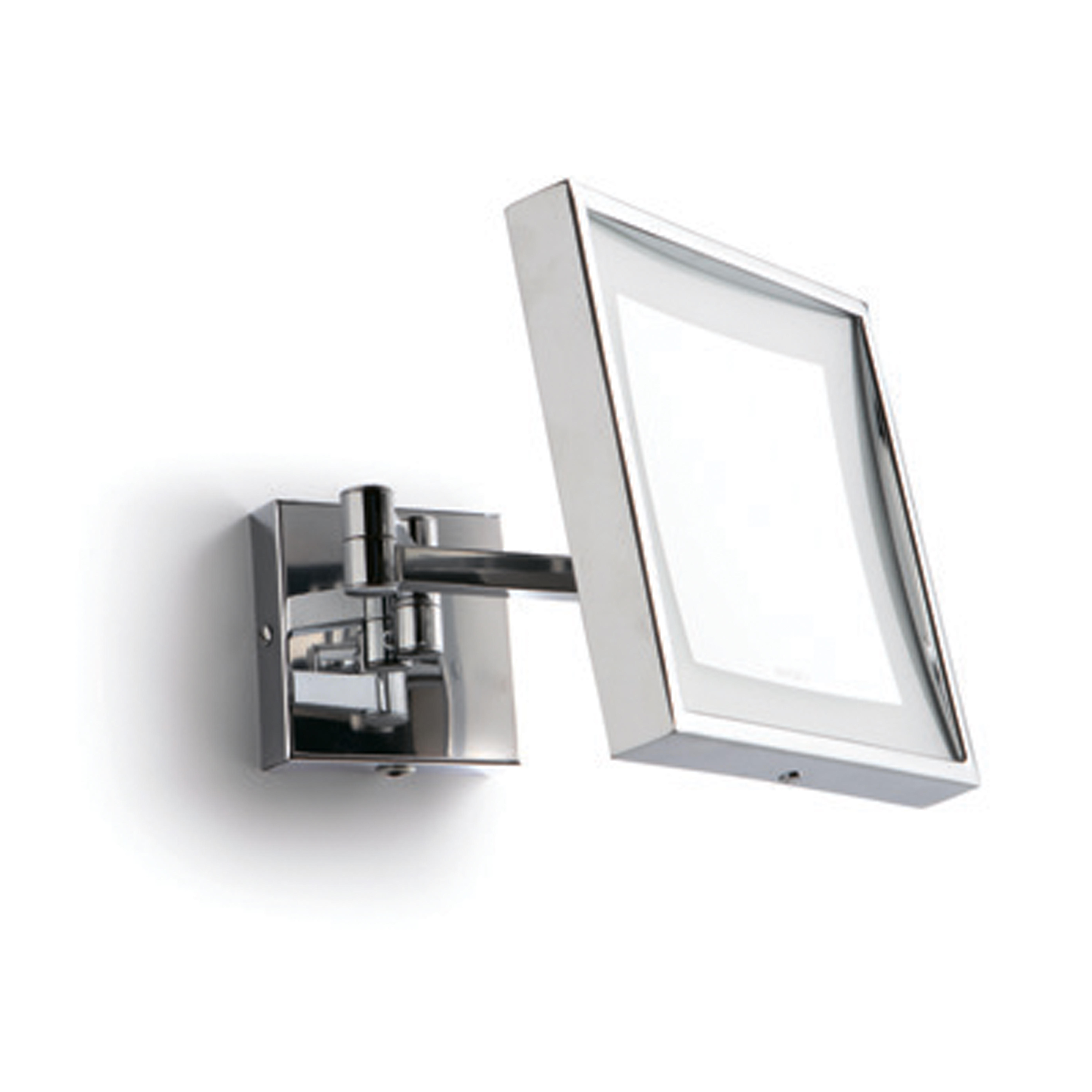 Wall mounting magnifying зеркало 4X; ignition by sensor. Double swing arm Bertocci, Mirror