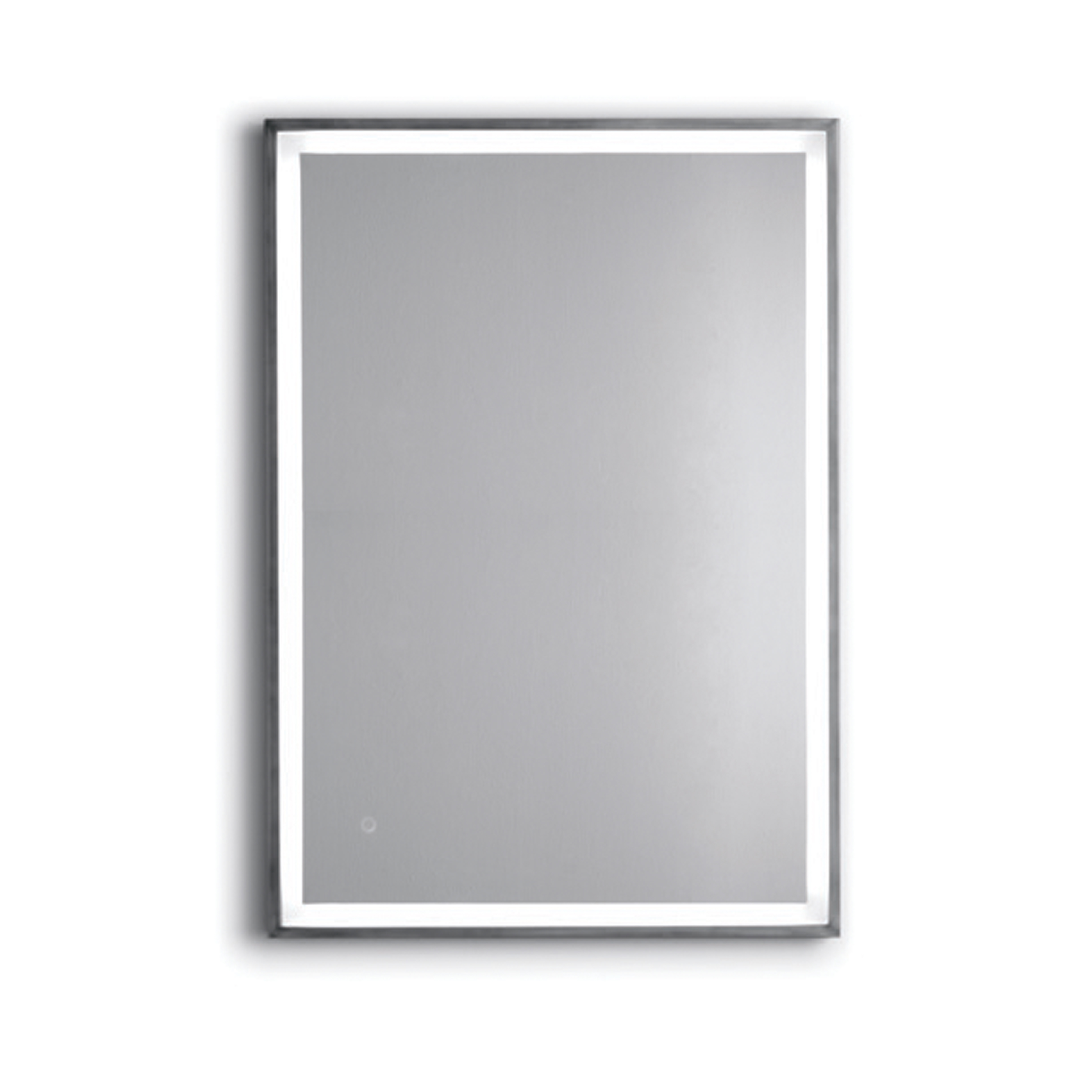 Прямоугольный зеркало с brass frame 3x1,5 cm. (reversible item) с lighting wall mounting Bertocci, Mirror
