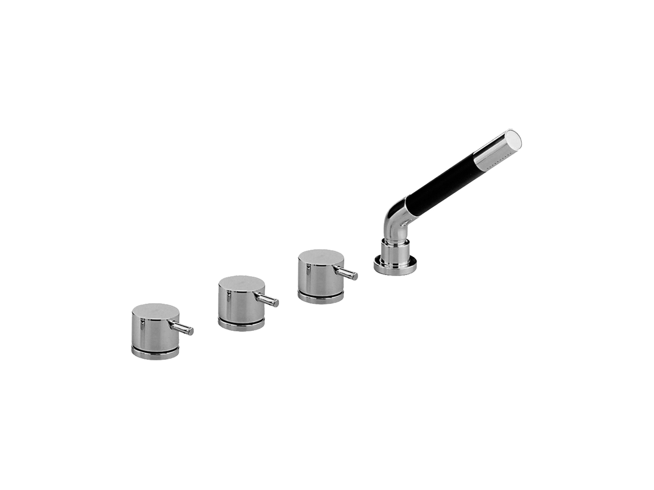 Смеситель для ванны на 4 отверстия, устанавливаемый на бортик LESS MINIMAL_LM000290 Cisal, Less minimal
