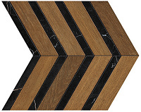 Brandy Marble Chevron Atlas Concorde, Heartwood
