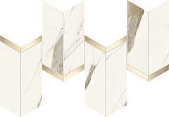 Calacatta Sublime Mosaico Chevron Lappato Atlas Concorde, Marvel X