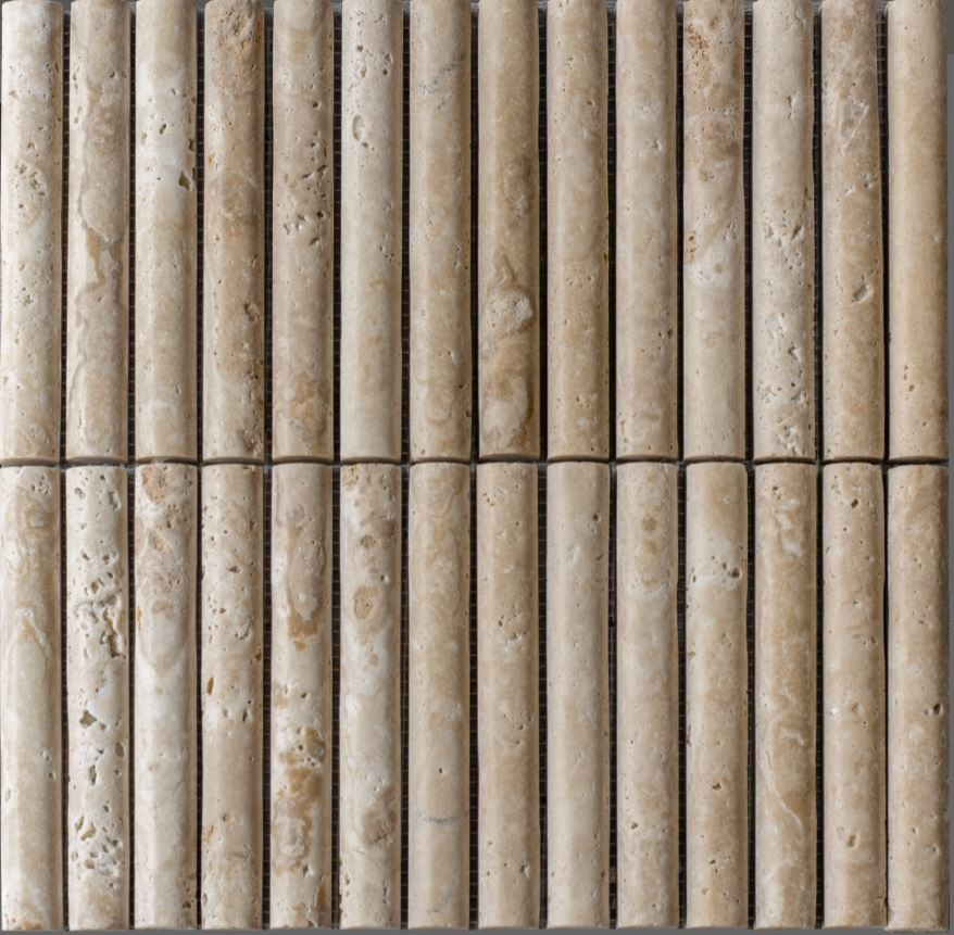 Travertine Shape Мраморная мозаика, Marble 3D
