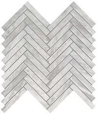 Bardiglio Grey Herringbone Wall Atlas Concorde, Marvel Stone