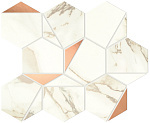 Calacatta Imperiale Gold Hex Shiny Atlas Concorde, Marvel Shine