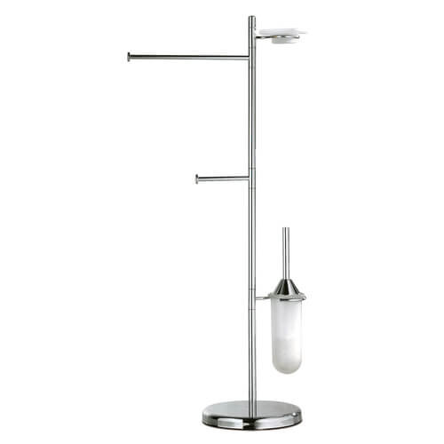 Напольная стойка для унитаза и биде Standing Towel holder with Soap, Paper and T.Brush 3SC, Europe