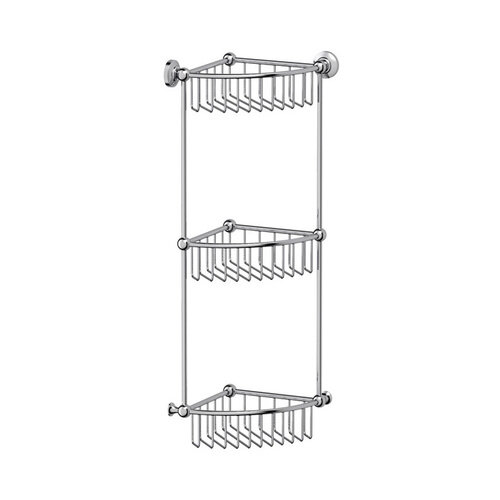 Полка для душа угловая трехъярусная Corner Soap holder basket 3 3SC, NEW England
