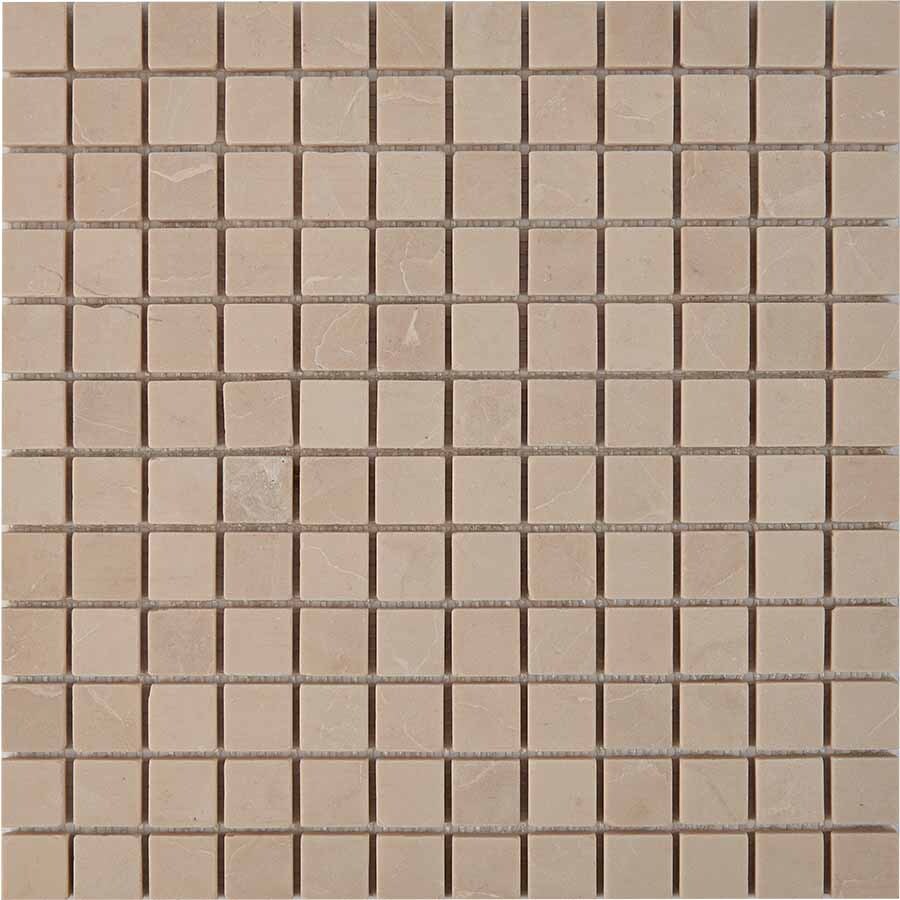PIX 230 Crema Nova, чип 23х23 мм, сетка 305х305х6 мм, Матовая Pixel, Мрамор