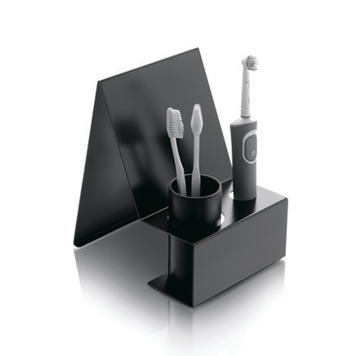 Rear зеркало, контейнер for electric toothbrush, стакан + battery holder с cable tensioner countertop Bertocci, Trecento
