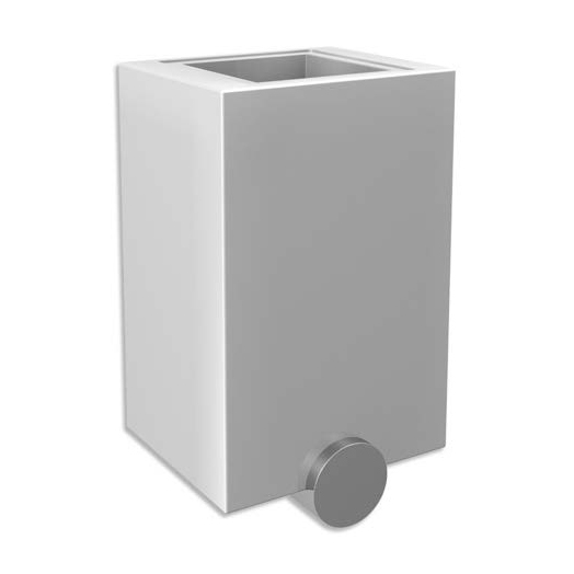 White solid surface стакан wall mounting Bertocci, Polo