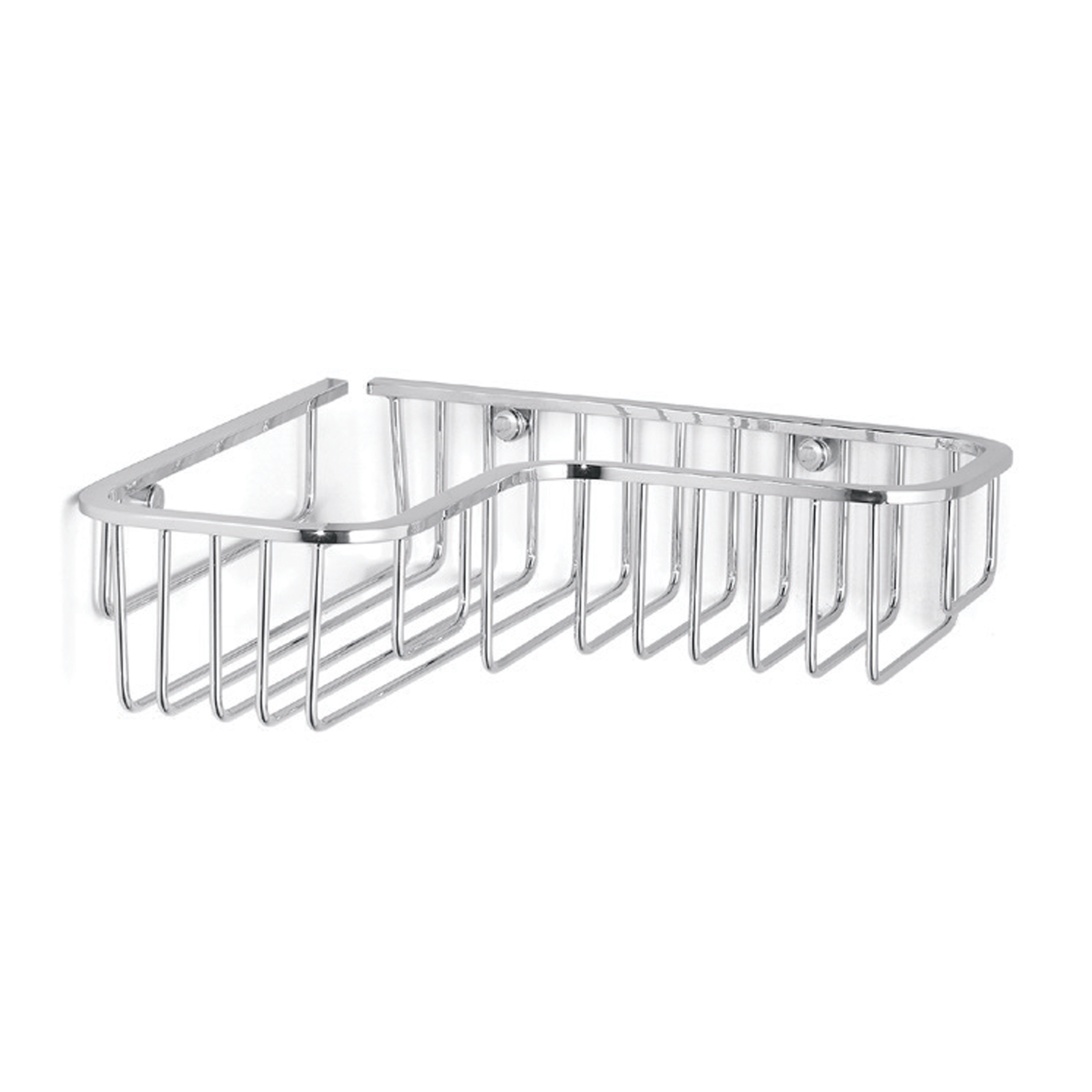 Corner grilled soap basket wall mounting Bertocci, Complements