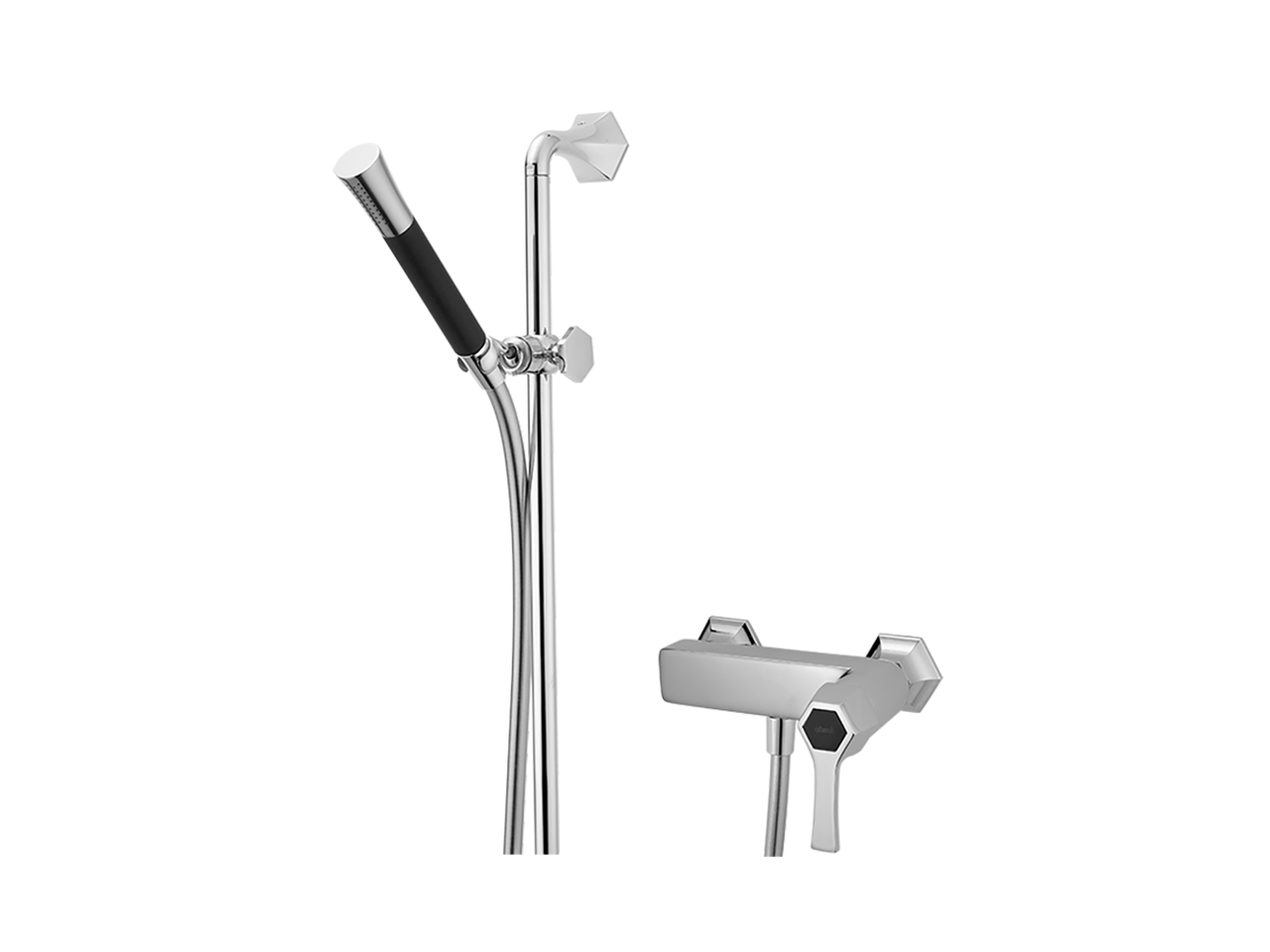 Однорычажный смеситель для душа, с душевым гарнитуром CHERIE_CH000464 Cisal, Cherie