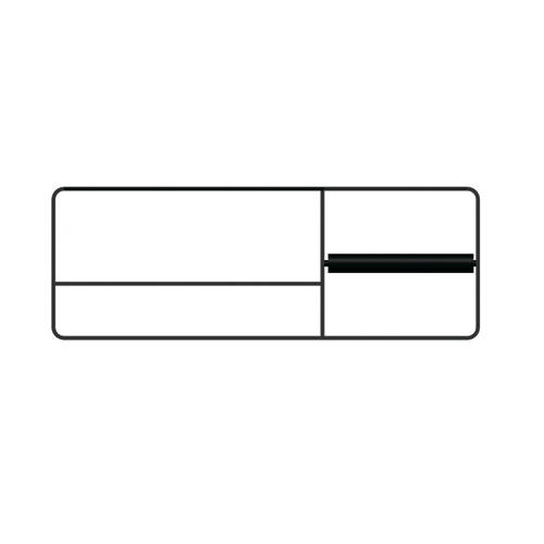 Multifunctional metal bracket с держатель туалетной бумаги and inner space cm.21 for resin complements (right) wall mounting Bertocci, FLY