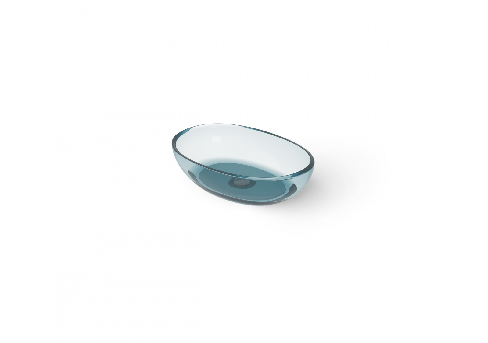 Countertop basin DD9077 600 Раковина настольная 60x40xh15,5-14,5 см Dark Blue Dea Design, Раковины