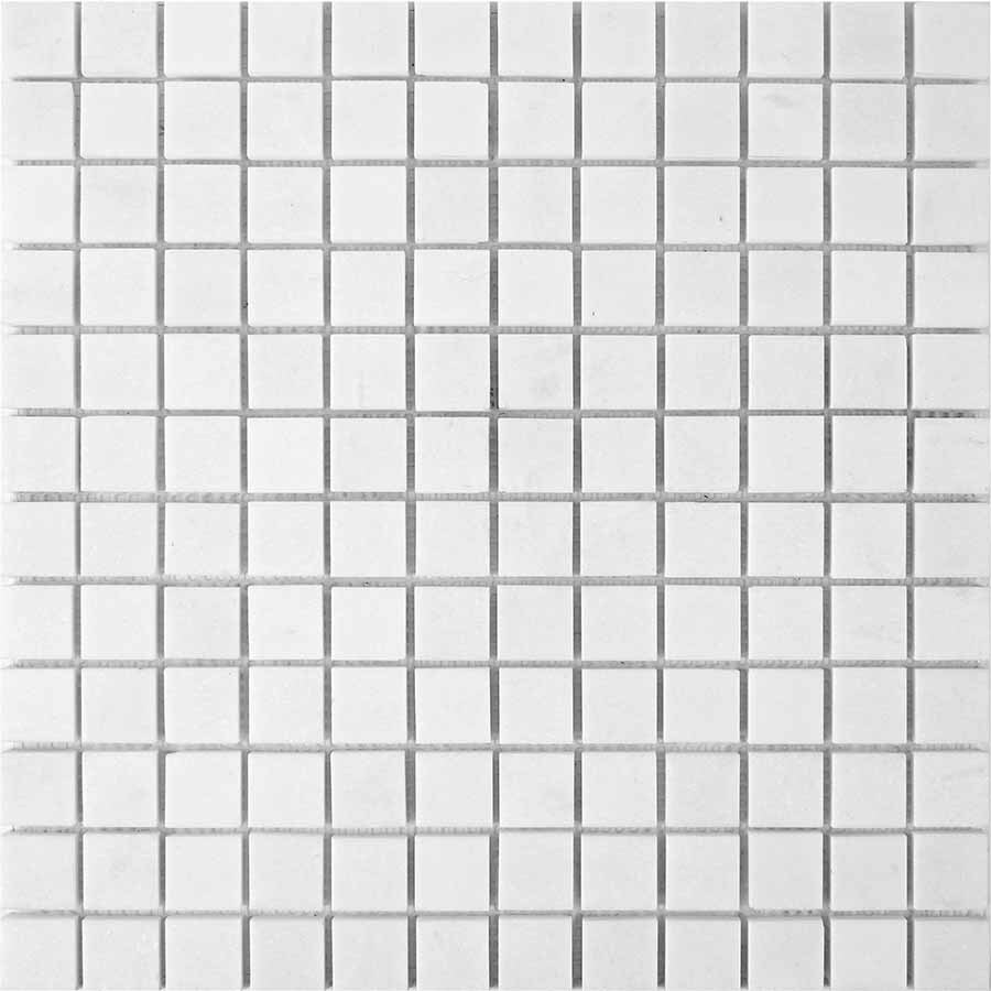 PIX 295 Thassos, чип 23x23 мм, сетка 305х305x6 мм, Полированная Pixel, Мрамор
