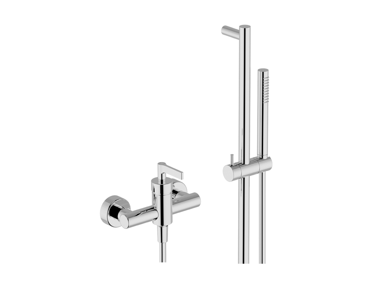 Однорычажный смеситель для душа, с душевым гарнитуром GRACE_GC000460 Cisal, Grace