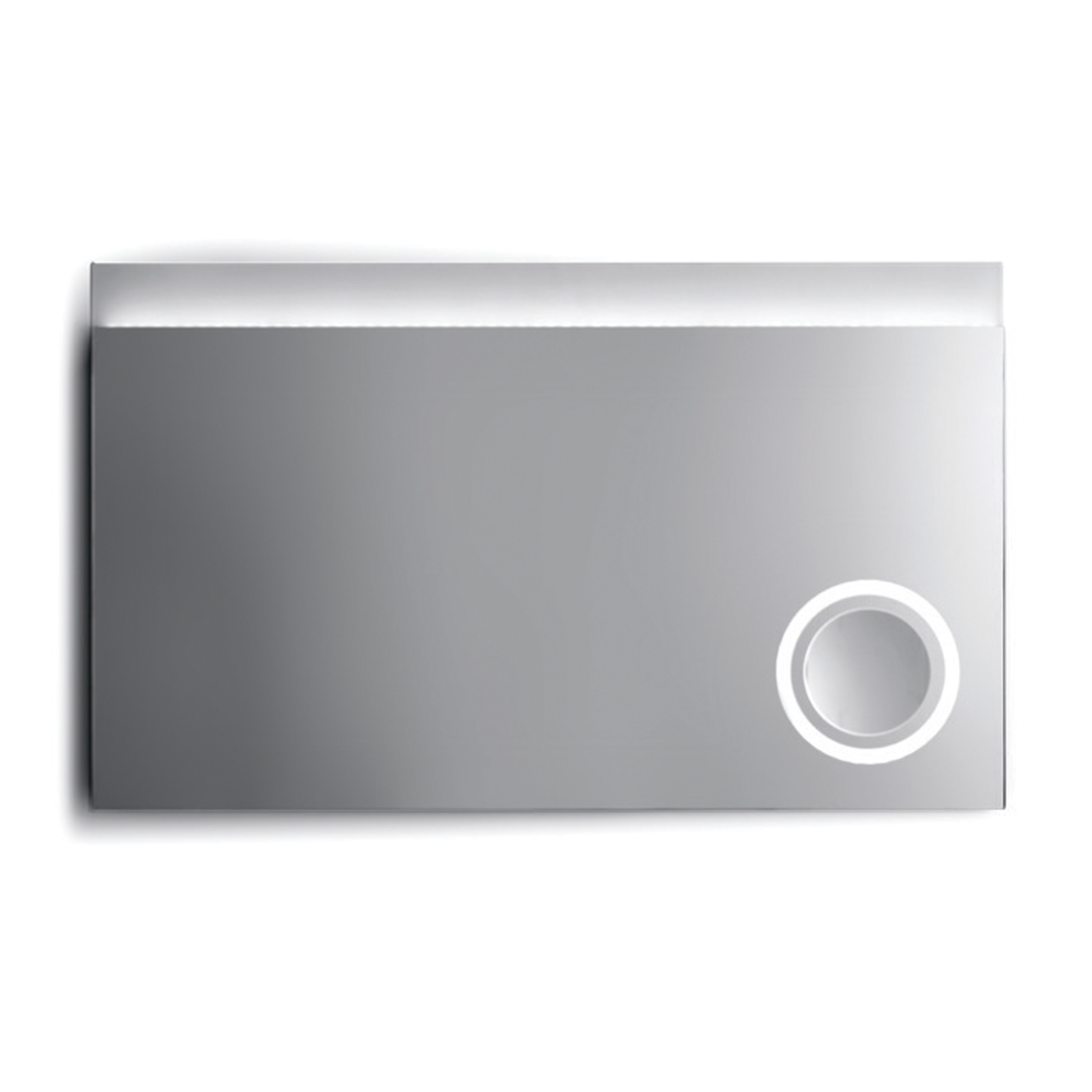 Прямоугольный зеркало с MultiLux frame, magnifying зеркало (3X) с LED light (NOT-reversible item) L 100 wall mounting Bertocci, Mirror