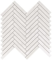Bianco Dolomite Herringbone Wall Atlas Concorde, Marvel Stone