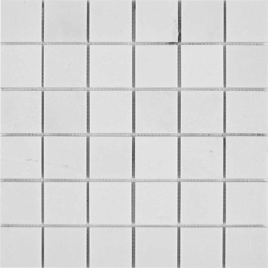 PIX 296 Thassos, чип 48x48 мм, сетка 305х305x6 мм, Полированная Pixel, Мрамор