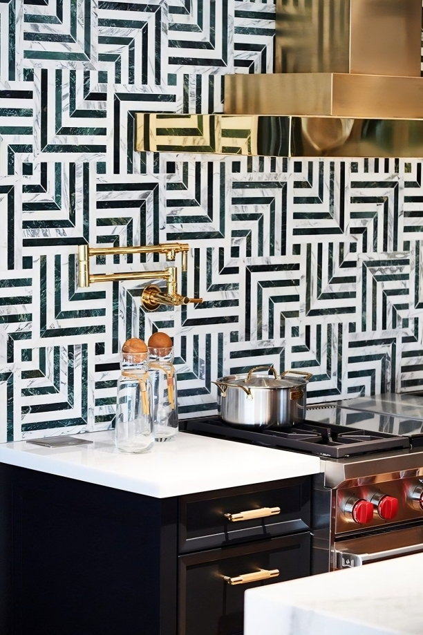 Мраморная мозаика Geometric Marble