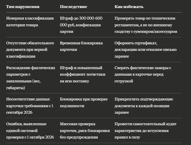 Как избежать штрафа за недостоверные характеристики товара на Wildberries и Ozon