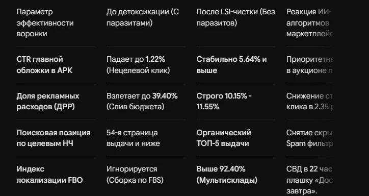 Как найти запросы-паразиты, которые портят релевантность карточки ВБ и Озон