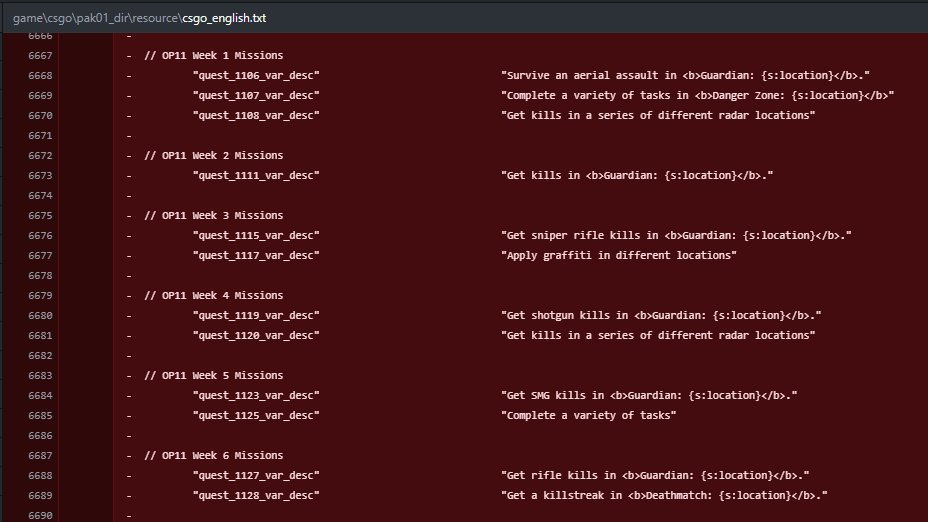 Разработчики CS2 удалили все названия и описания прошлых операций