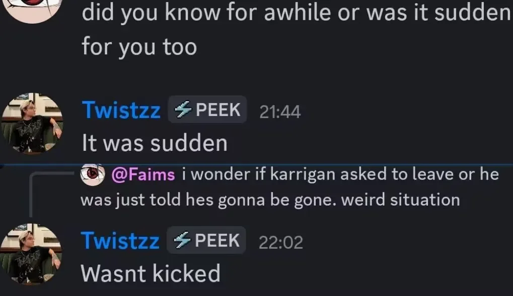 «Это было неожиданно». Twistzz подтвердил уход karrigan из FaZe