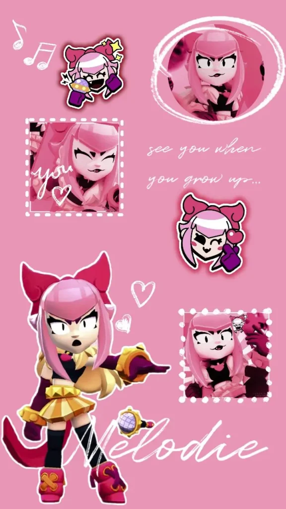 Лучшие арты и обои с Мелоди из Brawl Stars