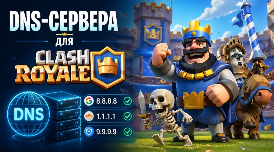 Лучшие DNS-сервера для Clash Royale