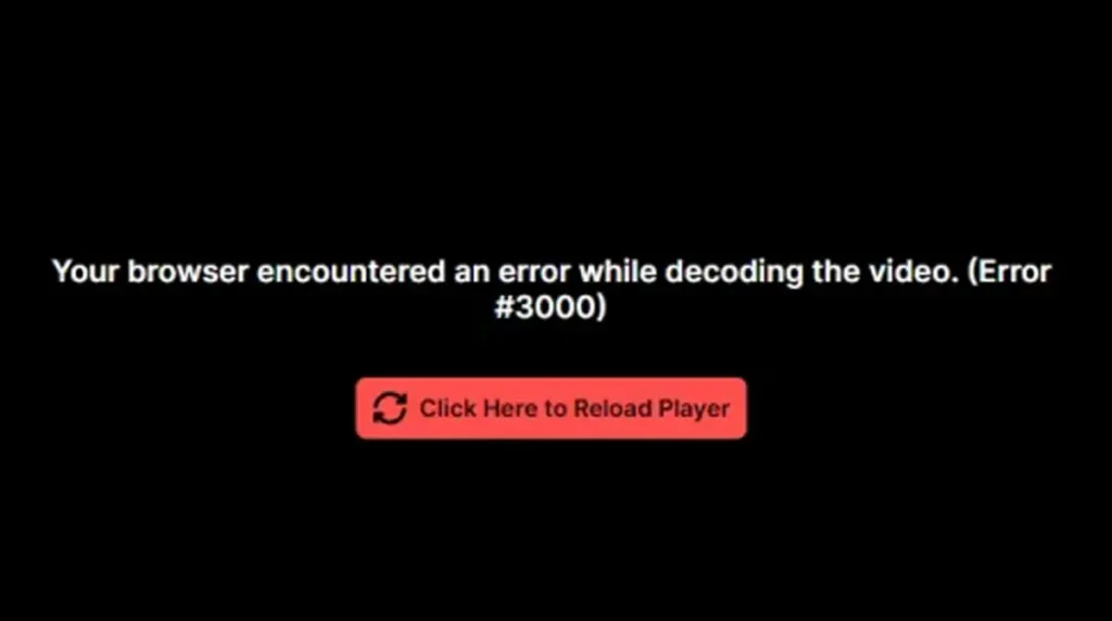 Ошибка 3000 на Twitch: что делать