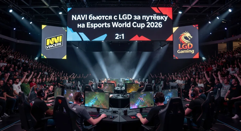 NAVI бьются с LGD за путёвку на Esports World Cup 2026