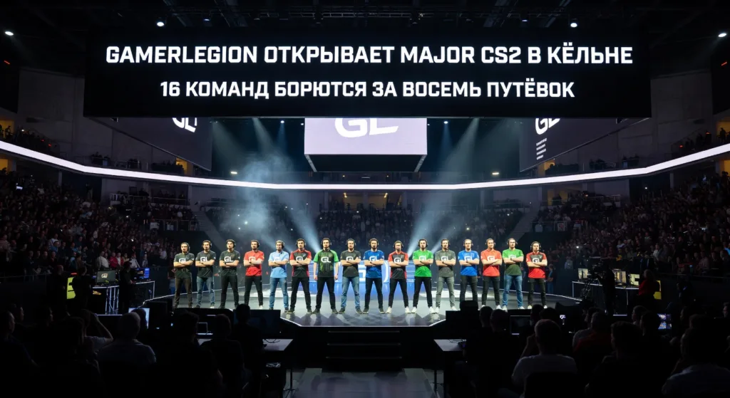 GamerLegion открывает Major CS2 в Кёльне - 16 команд борются за восемь путёвок
