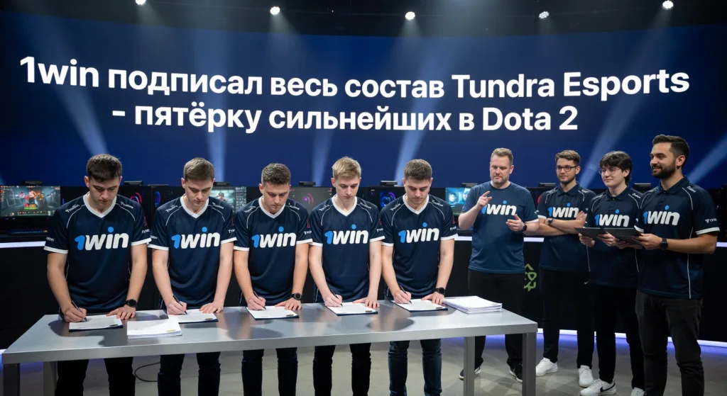 1win подписал весь состав Tundra Esports - пятёрку сильнейших в Dota 2