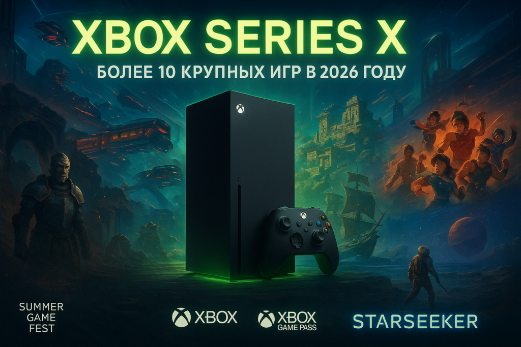 Xbox Series X получает больше 10 крупных игр в 2026 году